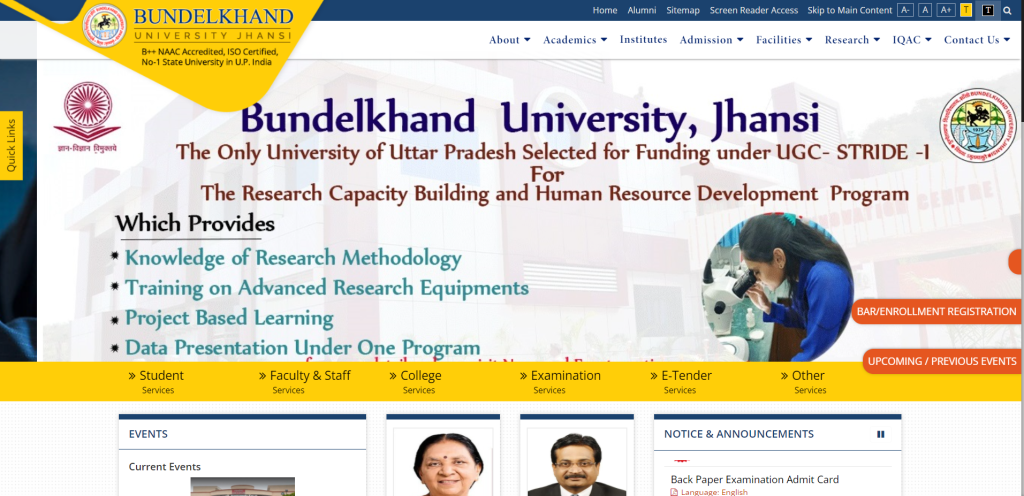 Bundelkhand University Time Table 2022 BA, BSc on bujhansi.org |Govt Jobs ,Date Sheet 2022 ,Admit Card ,Exam Time Table 2022 ,Results