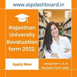 Rajasthan University BA Revaluation form 2023, Uniraj Part-I, II, III Recheck Form date, Uniraj BA Revaluation form, Uniraj BA Rechecking form 2023,Rajasthan University Revaluation form 2023, Uniraj Part-I, II, III Recheck Form date